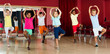 © JackF - Childrens trying balance movements of ballet in classroom