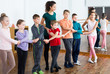 © JackF - children  studying folk style dance in class