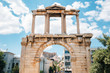 Arch of Hadrian, ancient ruins in Athens, Greece