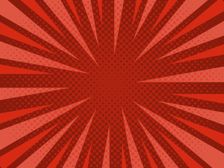 Wall Mural - Pop Art vintage vector background. Halftone design