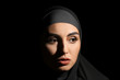 © Pixel-Shot - Beautiful Arab woman on dark background