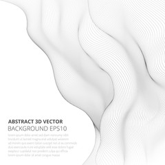 Poster - Abstract background with geometric waves. Copy space for text.