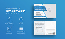 Cleaning Service Postcard Template | Modern Postcard Template