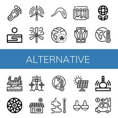 Poster - alternative simple icons set