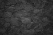 Leinwandbild Motiv Black stone wall