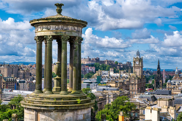 Wall Mural - The city of Edinburgh in Scotland on a sunny summer day