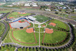 Baseball and Football Fields Aerial View