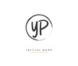 © FAAZT_Creative - Y P YP Beauty vector initial logo, handwriting logo of initial signature, wedding, fashion, jewerly, boutique, floral and botanical with creative template for any company or business.
