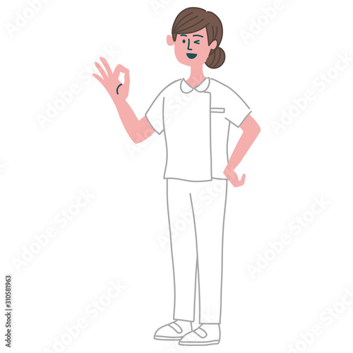 白衣看護師ok 女性 Buy This Stock Vector And Explore Similar Vectors At Adobe Stock Adobe Stock