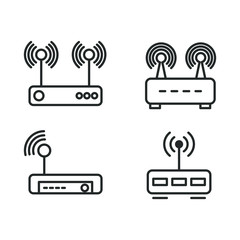 Poster - Router icon template color editable. Router symbol vector sign isolated on white background illustration for graphic and web design.