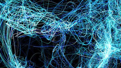 Wall Mural - abstract futuristic particle background
