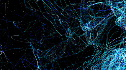 Wall Mural - abstract futuristic particle background