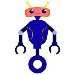 Poster - futuristic robotic character