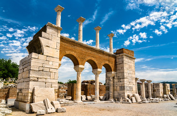 Wall Mural - Ruins of the St. John Basilica at Ephesus in Turkey