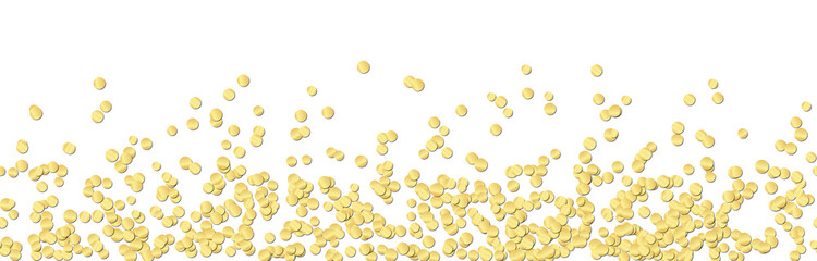 Wall Mural - colored confetti on lower border with free space for text