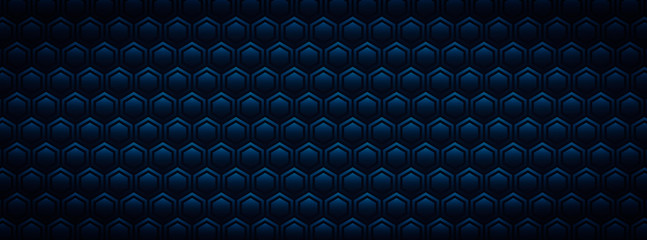 Poster - Abstract color illustration with hexagonal elements.