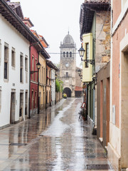 Sticker - Historical center in Luanco, Asturias, Spain