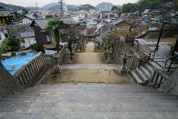 Sticker - Onomichi in Hiroshima, Japan.