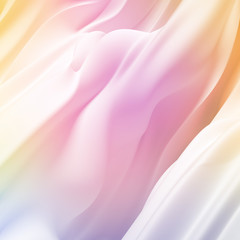 Beautiful luxury elegant backdrop with silk fabric drapery. 3d illustration, 3d rendering.
