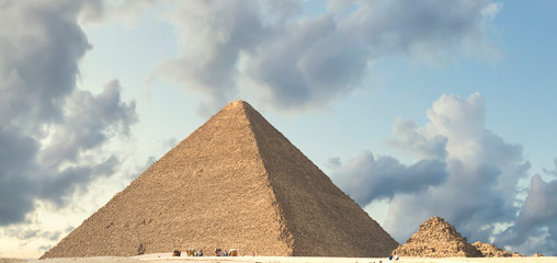 Wall Mural -  pyramids of Giza, in Egypt.