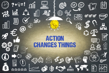 Canvas Print - Action changes things