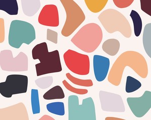 Poster - unique design & colorful memphis pattern for background