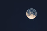 Księżyc w pełni na bezchmurnym niebie