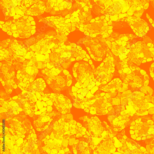 Watercolor seamless pattern with paisley in mosaic style. Tribal ethnic seaml...