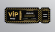 Stub VIP pass ticket stub with glittering elements