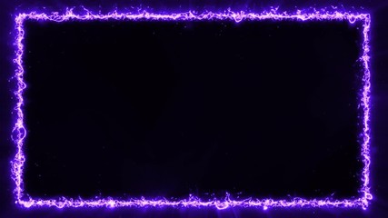 Poster - Abstract Energy Frame Background Loop/ 4k animation of an abstract background frame with power laser energy shining and seamless looping