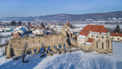 Sticker - Carta Monastery former Cistercian (Benedictine) religious architecture in Transylvania