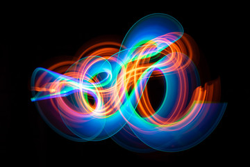 freehand lightpainting - real photo, NO illustration