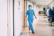 © Santi Nunez/Stocksy - Unrecognizable nurse working at the hospital