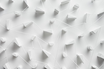 Infrastructure of white threads in link