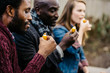 © CWP, LLC/Stocksy - Skeptical friends tasting new foods