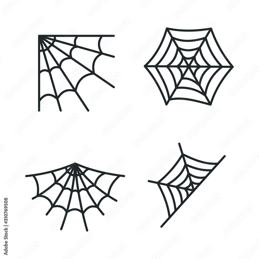 halloween-spider-web-icon-template-color-editable-venom-cobweb-symbol-vector-sign-isolated-on-white-background-illustration-for-graphic-and-web-design-stock-vector-adobe-stock