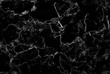 Wall Mural - Black marble pattern texture