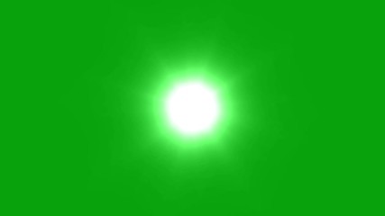 Wall Mural - Flicker flare with green screen background