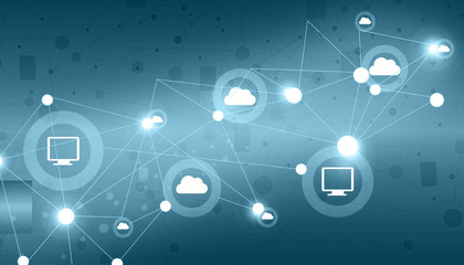 Poster - Internet connection concepts. Digital illustration.