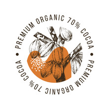 Premium Organic Cocoa Label