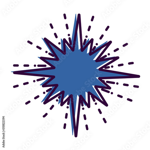 Fotografía Space theme outline icon: star. Vector illustration.
