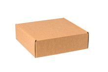 White Carton Gift Box With Cover, Isolated