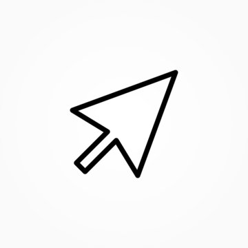 line cursor icon in trendy flat style isolated on background. line cursor icon page symbol for your web site design line cursor icon logo, app, UI. line cursor icon Vector illustration, EPS10.