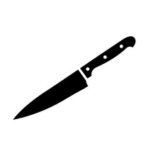 Paring Knife - Kitchen Utensils Icon Vector Design Template