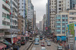 Argyle Street Traffic in Hong Kong