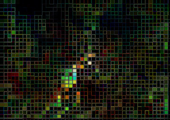 Naklejka na meble ピクセレートのモザイク柄のクールなグラフィックス