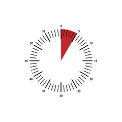 Wall Mural - clock icon, vector alarm icon, timer symbol