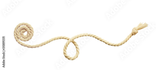 Fotomural Beige cotton rope arrangement