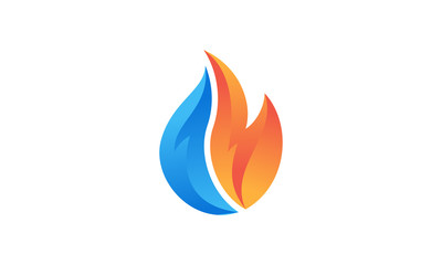 Wall Mural - Fire logo stock image