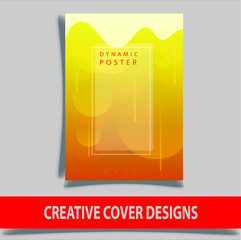 Cover design template for annual report. Abstract modern vector illustration. Cover presentation on a4. Abstract presentation templates. Flyer text font. Ad flyer text. White a4 brochure cover design